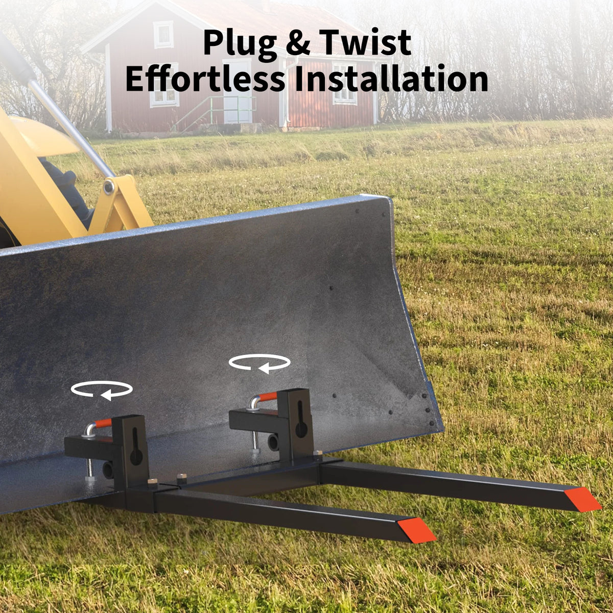 Einfache Montage an Traktor Lader und Skid Steer